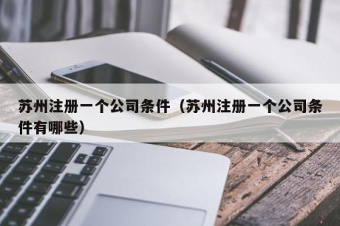 苏州注册一个公司条件（苏州注册一个公司条件有哪些）