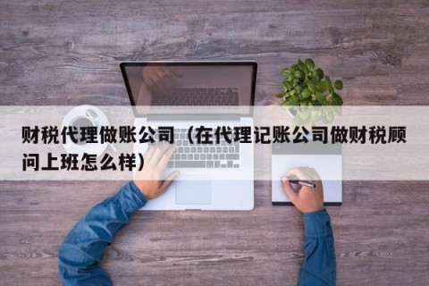 财税代理做账公司（在代理记账公司做财税顾问上班怎么样）
