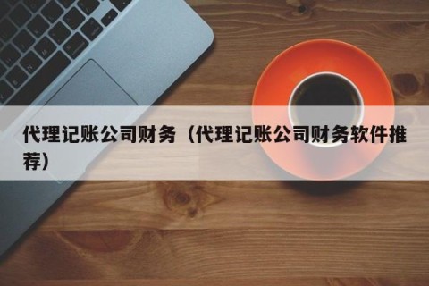 代理记账公司财务（代理记账公司财务软件推荐）
