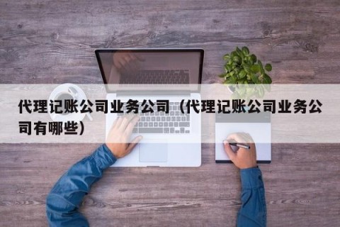 代理记账公司业务公司（代理记账公司业务公司有哪些）