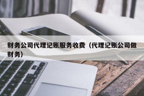 财务公司代理记账服务收费（代理记账公司做财务）