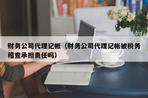 财务公司代理记帐（财务公司代理记帐被税务稽查承担责任吗）