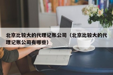 北京比较大的代理记账公司（北京比较大的代理记账公司有哪些）