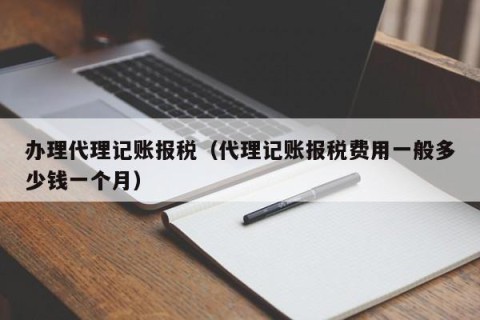 办理代理记账报税（代理记账报税费用一般多少钱一个月）